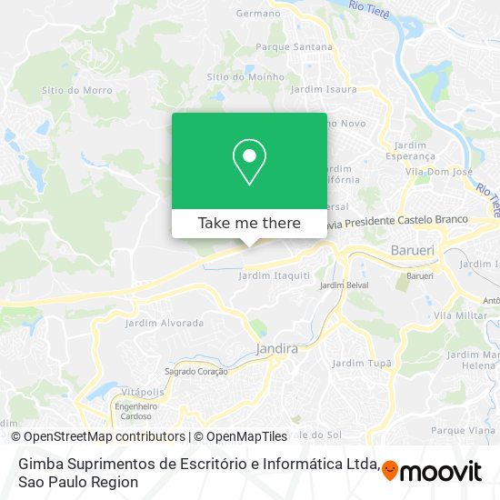 Gimba Suprimentos de Escritório e Informática Ltda map