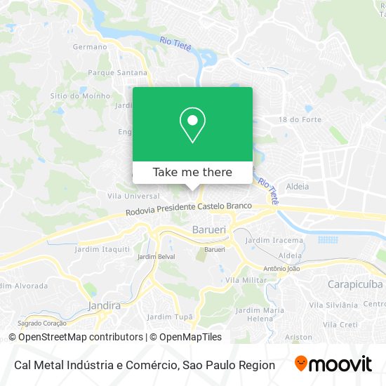 Cal Metal Indústria e Comércio map