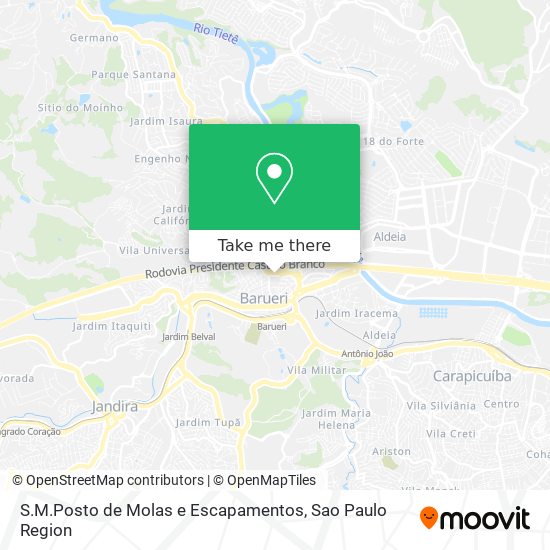 S.M.Posto de Molas e Escapamentos map