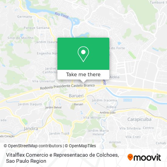 Vitalflex Comercio e Representacao de Colchoes map