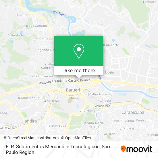 Mapa E. R. Suprimentos Mercantil e Tecnologicos