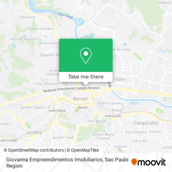 Giovanna Empreendimentos Imobiliarios map