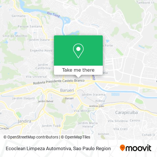 Ecoclean Limpeza Automotiva map