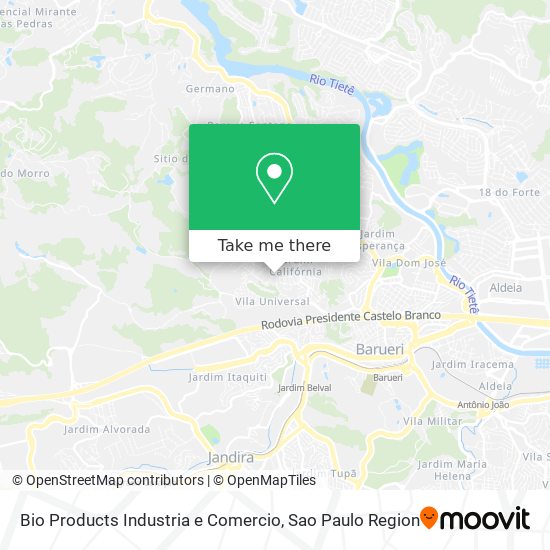 Bio Products Industria e Comercio map