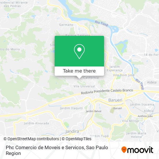 Phc Comercio de Moveis e Servicos map