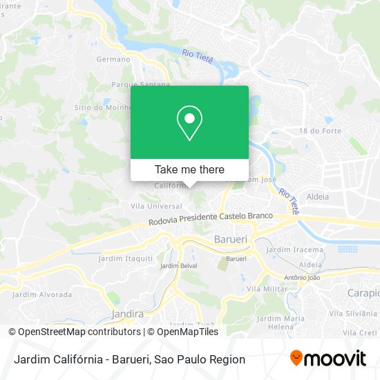 Jardim Califórnia - Barueri map