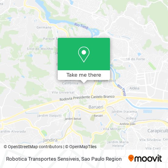 Robotica Transportes Sensiveis map