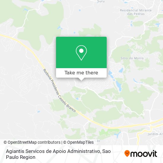 Agiantis Servicos de Apoio Administrativo map