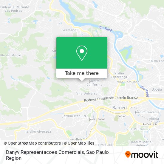 Danyv Representacoes Comerciais map