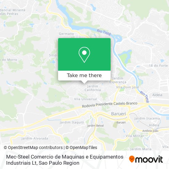 Mec-Steel Comercio de Maquinas e Equipamentos Industriais Lt map