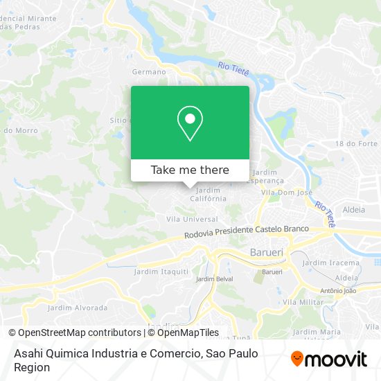Asahi Quimica Industria e Comercio map
