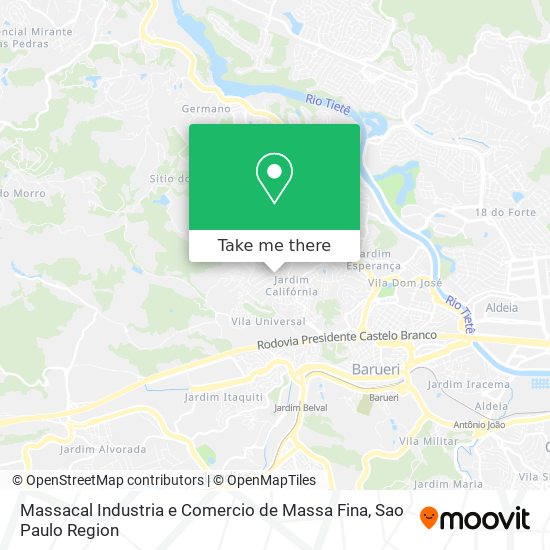 Massacal Industria e Comercio de Massa Fina map