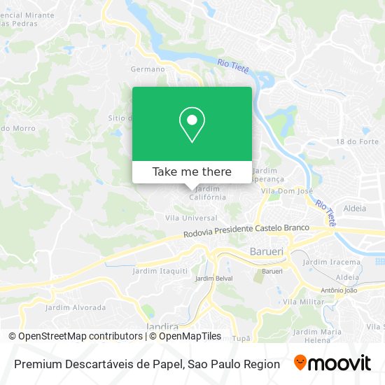 Mapa Premium Descartáveis de Papel