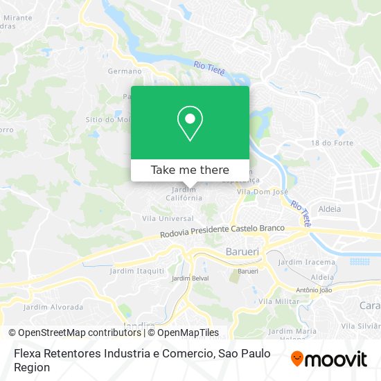 Flexa Retentores Industria e Comercio map