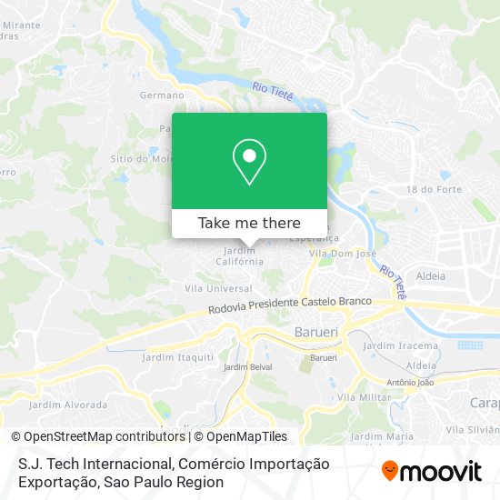 S.J. Tech Internacional, Comércio Importação Exportação map