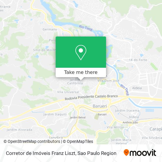 Corretor de Imóveis Franz Liszt map
