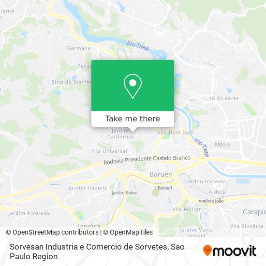 Sorvesan Industria e Comercio de Sorvetes map