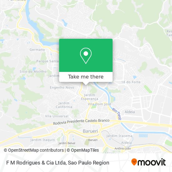 F M Rodrigues & Cia Ltda map