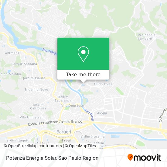 Potenza Energia Solar map