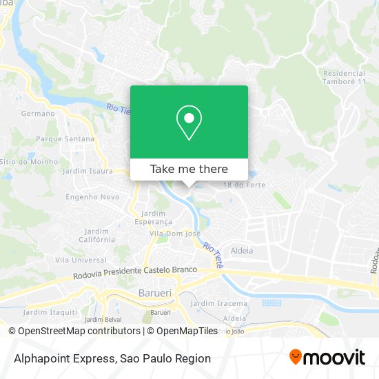 Alphapoint Express map