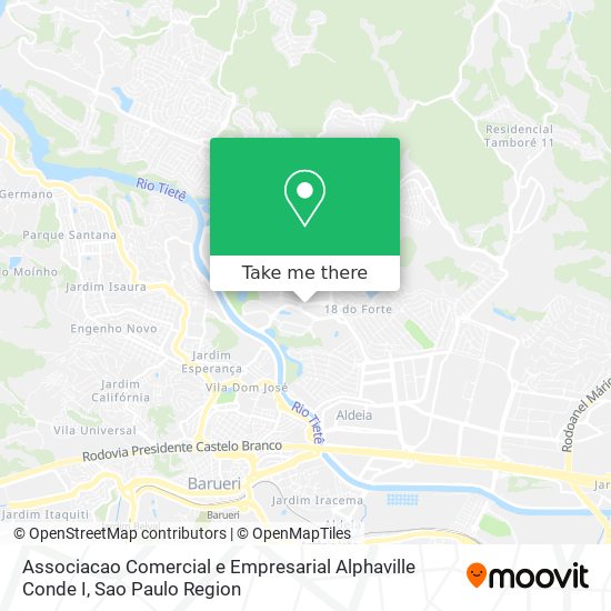 Mapa Associacao Comercial e Empresarial Alphaville Conde I