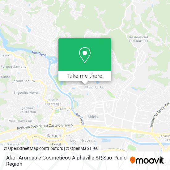 Akor Aromas e Cosméticos Alphaville SP map