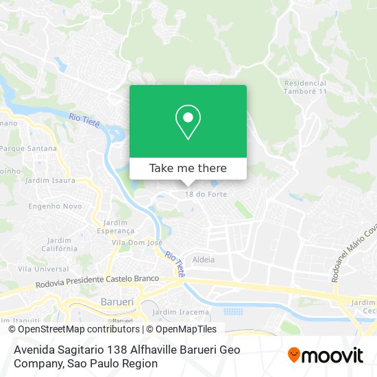 Mapa Avenida Sagitario 138 Alfhaville Barueri Geo Company