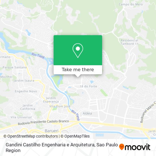 Gandini Castilho Engenharia e Arquitetura map