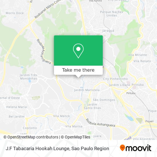 J.F Tabacaria Hookah Lounge map
