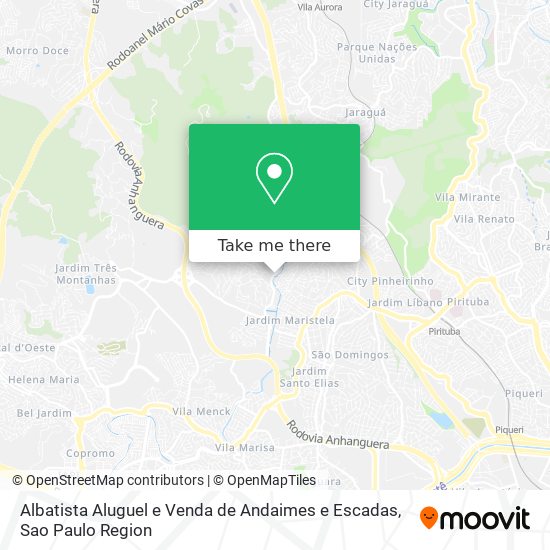 Albatista Aluguel e Venda de Andaimes e Escadas map