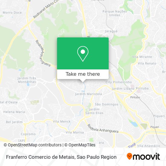 Franferro Comercio de Metais map