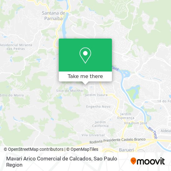 Mavari Arico Comercial de Calcados map