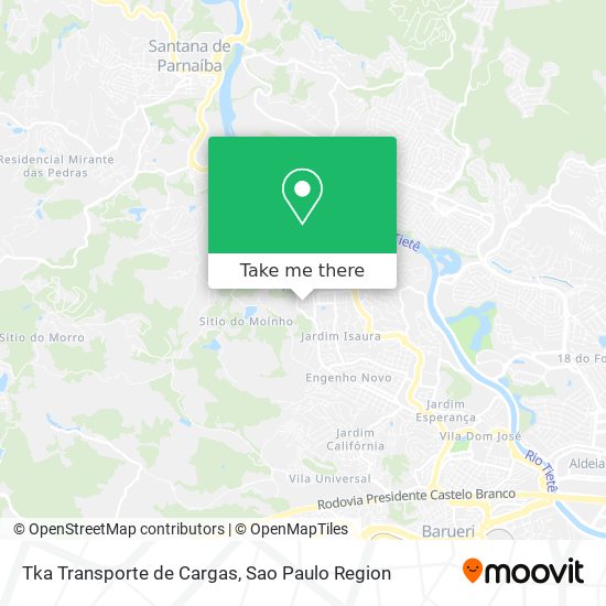 Tka Transporte de Cargas map