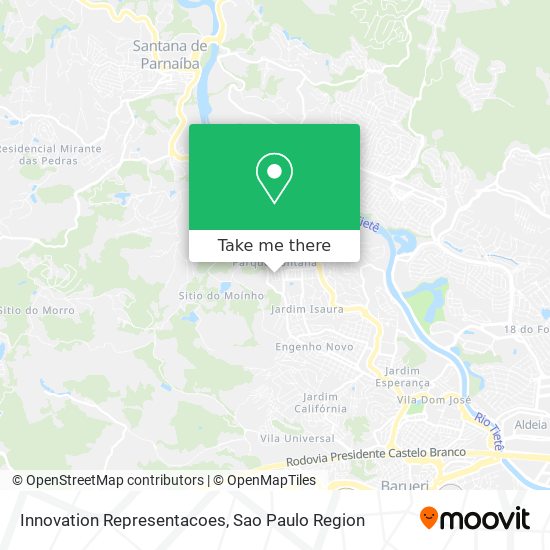 Innovation Representacoes map