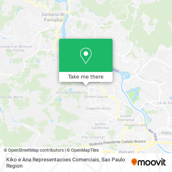 Kiko e Ana Representacoes Comerciais map