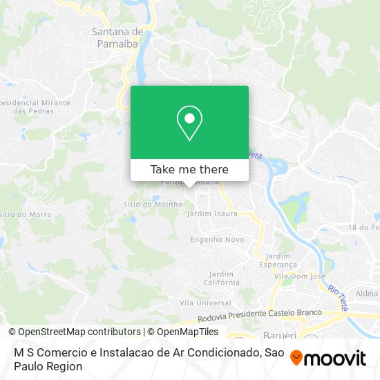 Mapa M S Comercio e Instalacao de Ar Condicionado