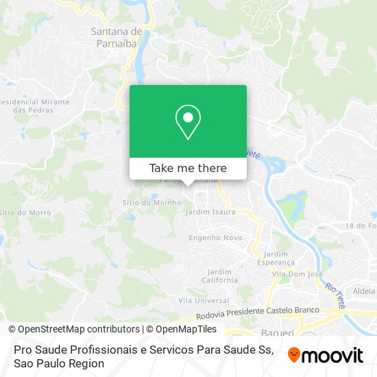 Pro Saude Profissionais e Servicos Para Saude Ss map