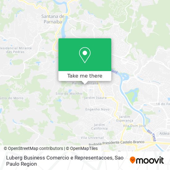 Luberg Business Comercio e Representacoes map