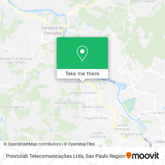 Prestolab Telecomunicações Ltda map