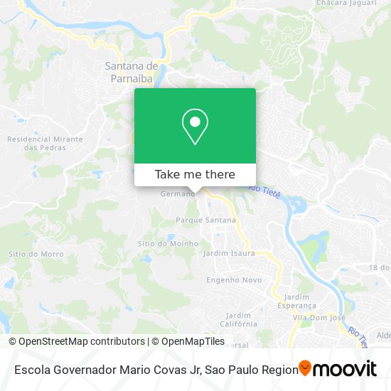 Mapa Escola Governador Mario Covas Jr