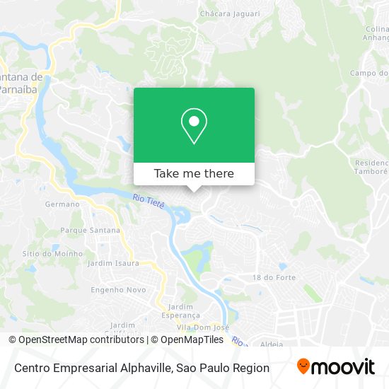 Centro Empresarial Alphaville map