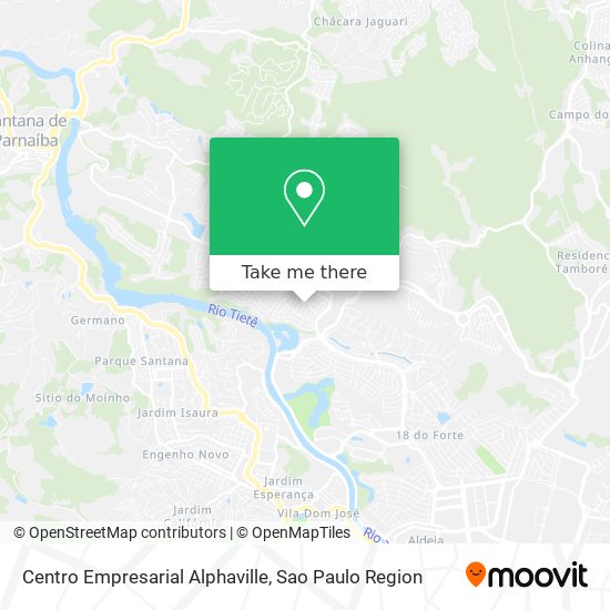 Mapa Centro Empresarial Alphaville