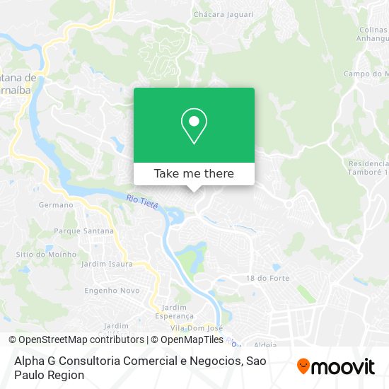 Mapa Alpha G Consultoria Comercial e Negocios