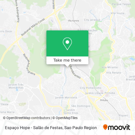 Espaço Hope - Salão de Festas map