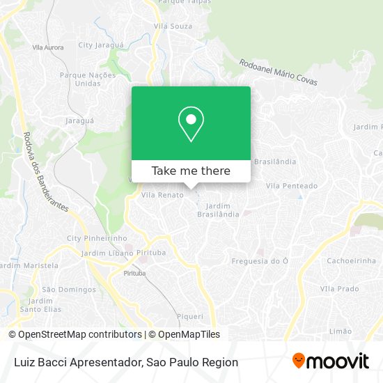 Mapa Luiz Bacci Apresentador