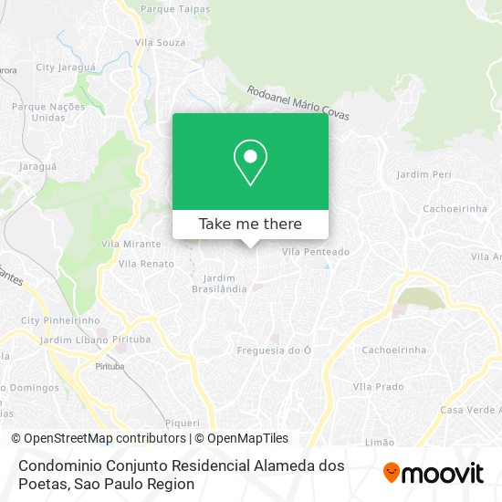 Mapa Condominio Conjunto Residencial Alameda dos Poetas
