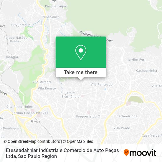 Etessadahniar Indústria e Comércio de Auto Peças Ltda map