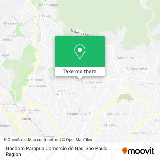 Gasbom Parapua Comercio de Gas map