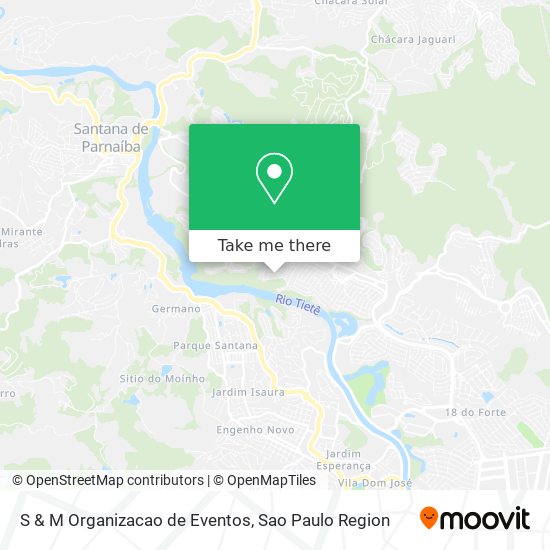 Mapa S & M Organizacao de Eventos