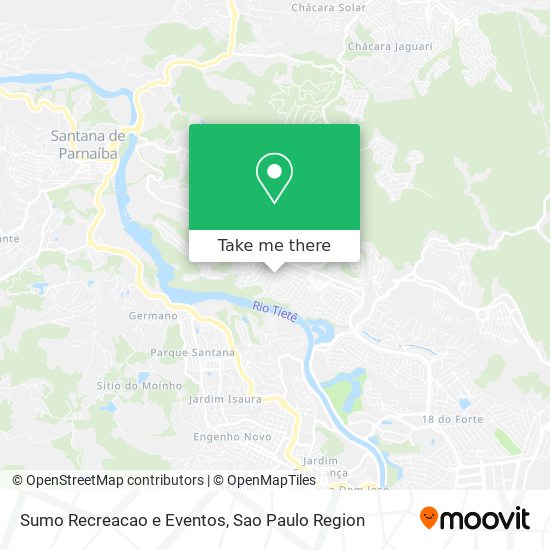 Mapa Sumo Recreacao e Eventos